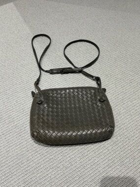 Grey Bottega Veneta Nodini Crossbody
